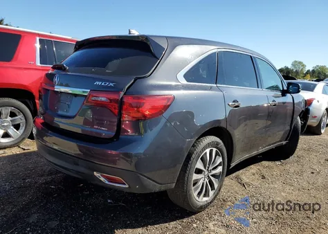 2016 Acura Mdx Technology из США, поврежденный, VIN 5FRYD4H4XGB021843